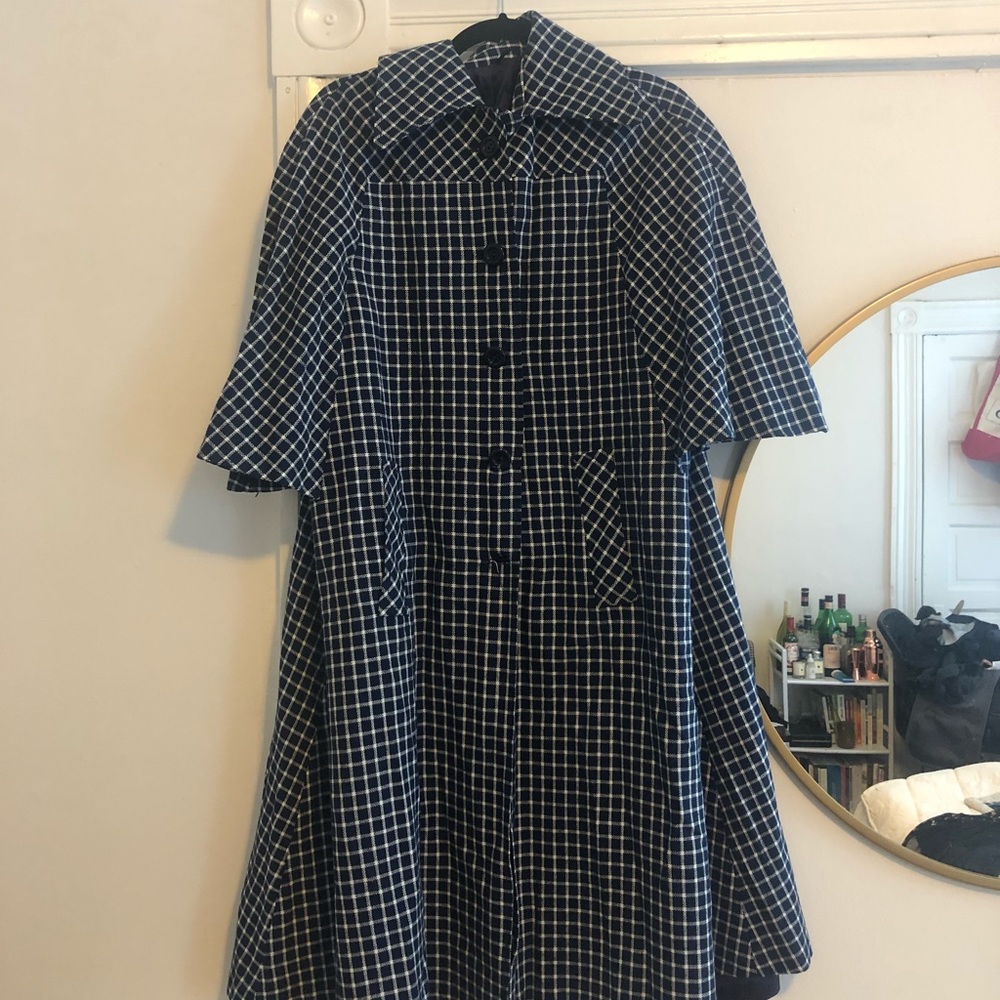 Vintage blue overcoat